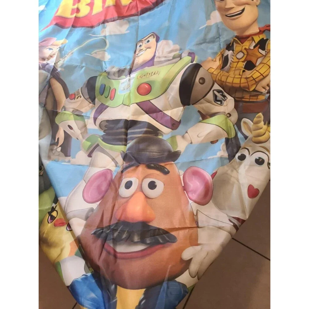 Toy Story Characters Happy Birthday Backdrop 5' x 3' HUGE NEW NO Box Photo Area